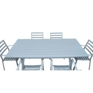 stół ogrodowy biały