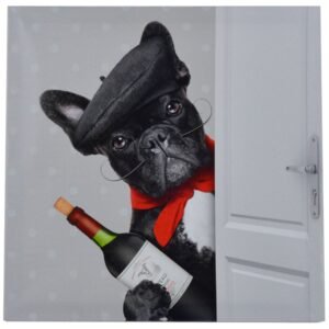 obraz z buldogiem francuskim prezent