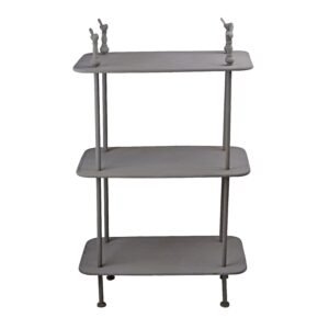 regał metalowy przecierany szary