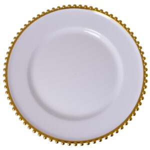 podtalerz biały ze złotymi kulkami
