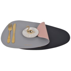 podkładka dwustronna różowo szara