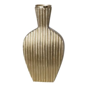 wazon metalowy złoty mały