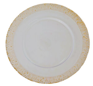 podtalerz biały ze złotym brzegiem