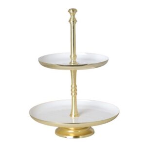 patera dwupoziomowa złoto biała