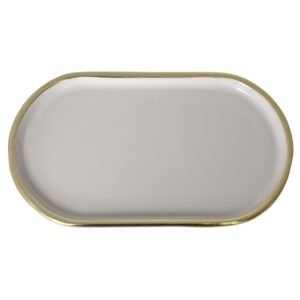 taca owalna beżowa