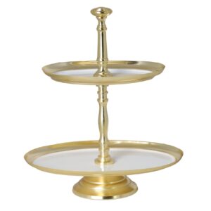 patera owalna z białym szkłem