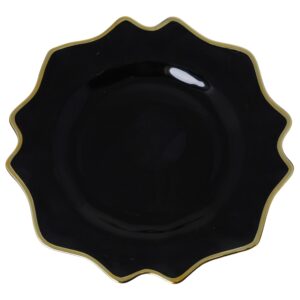 podtalerz czarny ze złotym brzegiem