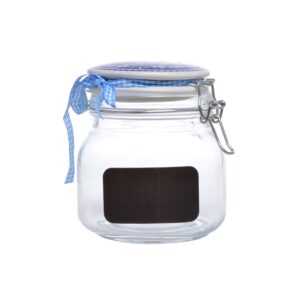 słoik na przetwory z etykietą