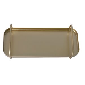 podstawka metalowa zlota z uchwytami