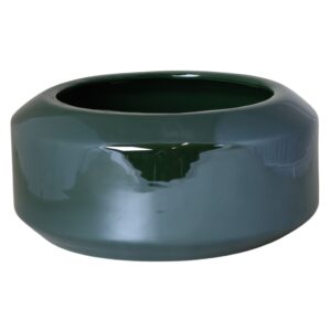 doniczka zielona płaska