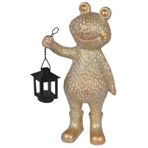 żaba z latarenką złota