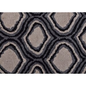 dywanik łazienkowy beżowo szary detal