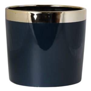 donica ceramiczna czarno złota ewilla