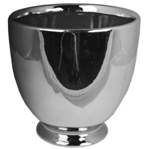 donica ceramiczna srebrna ewilla