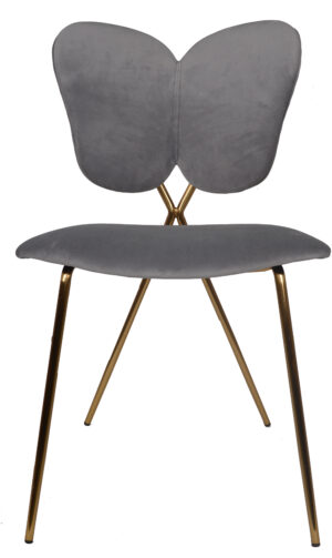 motyl krzesło szare