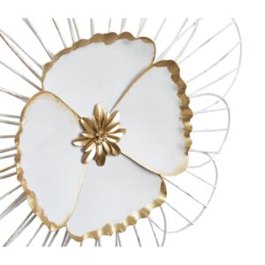 dekoracja kwiat metalowy detal