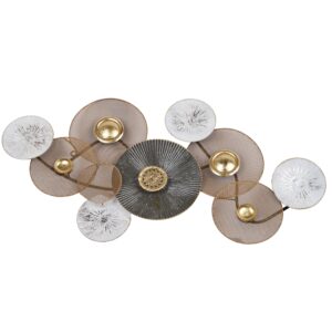 dekoracja scienna metalowa w koła