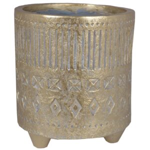 donica ceramiczna złota