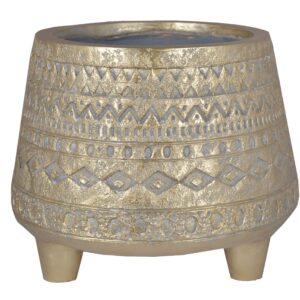 doniczka ceramiczna złota