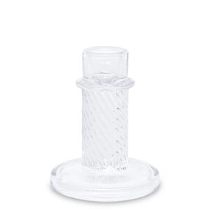 Świecznik szklany Basic do świec stołowych