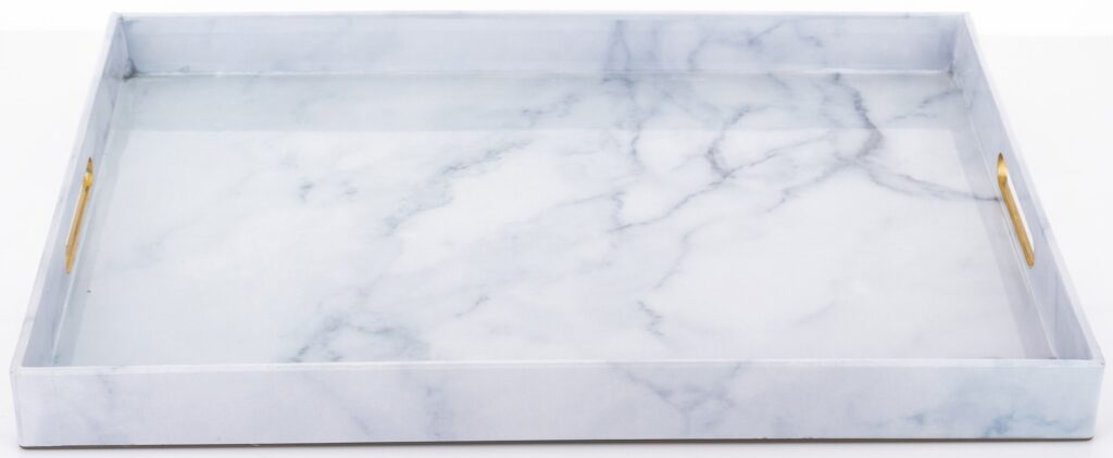 taca na wzór marmuru