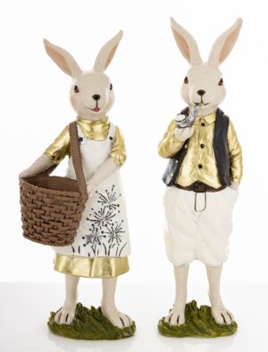 króliki dekoracyjne LAPINO para aranżacja