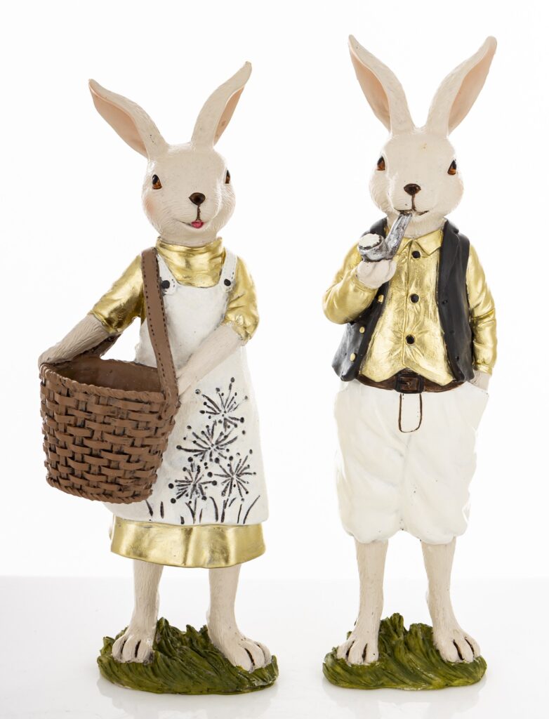 króliki dekoracyjne LAPINO para aranżacja