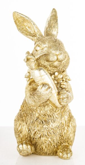 Figurka królik złoty RABITA detal marchewki