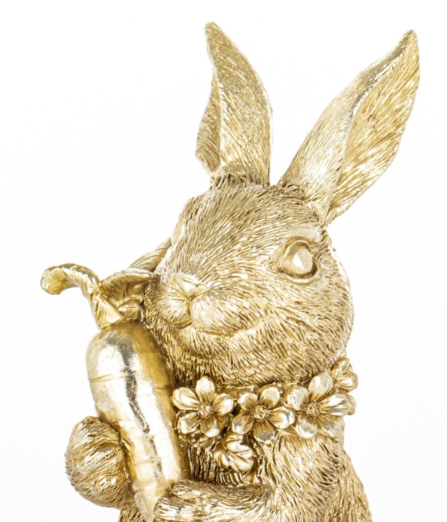 Złoty królik wielkanocny RABITA figurka dekoracyjna